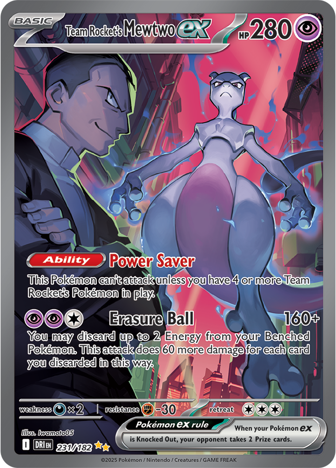 Rocket Mewtwo Card